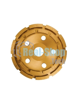 Чашка алмазная Matrix зачистная, 115 мм, двухрядная