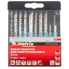 Набор полотен Matrix для электролобзика по дереву, 10 шт, T-SET1007