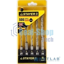Набор буров STAYER PROFI 2930-H5 по бетону, хвостовик 