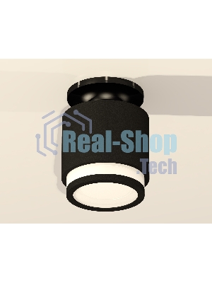 Светильник Ambrella Light XS7511063 SBK/PBK/FR черный песок/черный полированный/белый матовый MR16 GU5.3 (N7926, C7511, N7121)