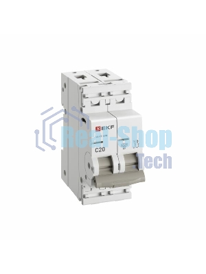 Выключатель автоматический 2п C 20А 4.5кА ВА 47-63N PROxima EKF M634220C