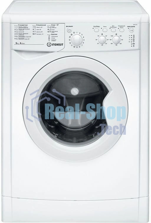 Стиральная машина Indesit IWSC 5105 белый, загрузка фронтальная 5 кг, 1000 об/мин., класс: А