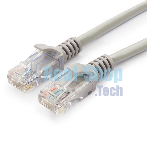 Патч-корд UTP Cablexpert cat.5e, 2м, литой, многожильный, серый