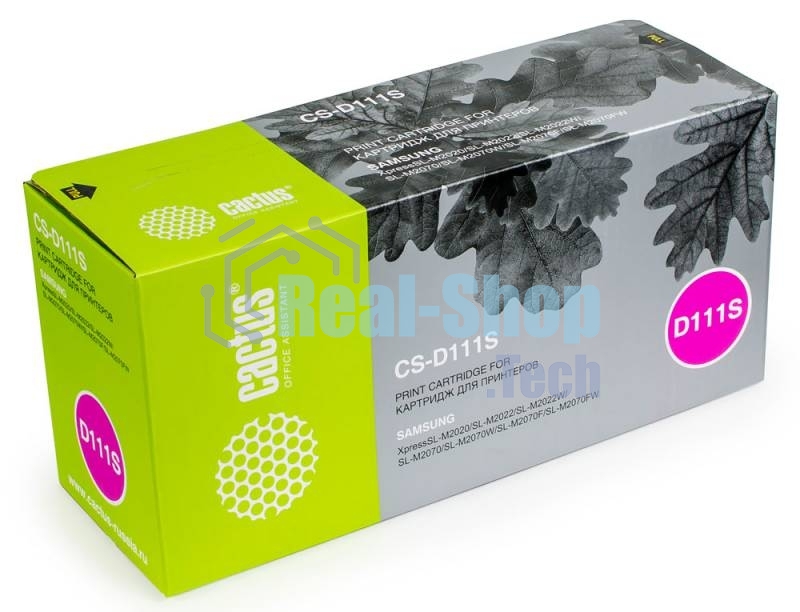 Картридж лазерный Cactus CS-D111S черный (1000 стр.) для Samsung Xpress M2022/M2020/M2021/M2020W/M2070