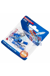 Наконечник кольцевой Rexant изолированный ø8.4мм, 1.5-2.5мм², НКи 2.5-8/НКи2-8/RV2-8, синий, в упак. 10 шт.