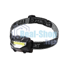 Фонарь налобный Rexant поворотный СОВ + зеркальный рефлектор, 3 Вт, 3 х ААА