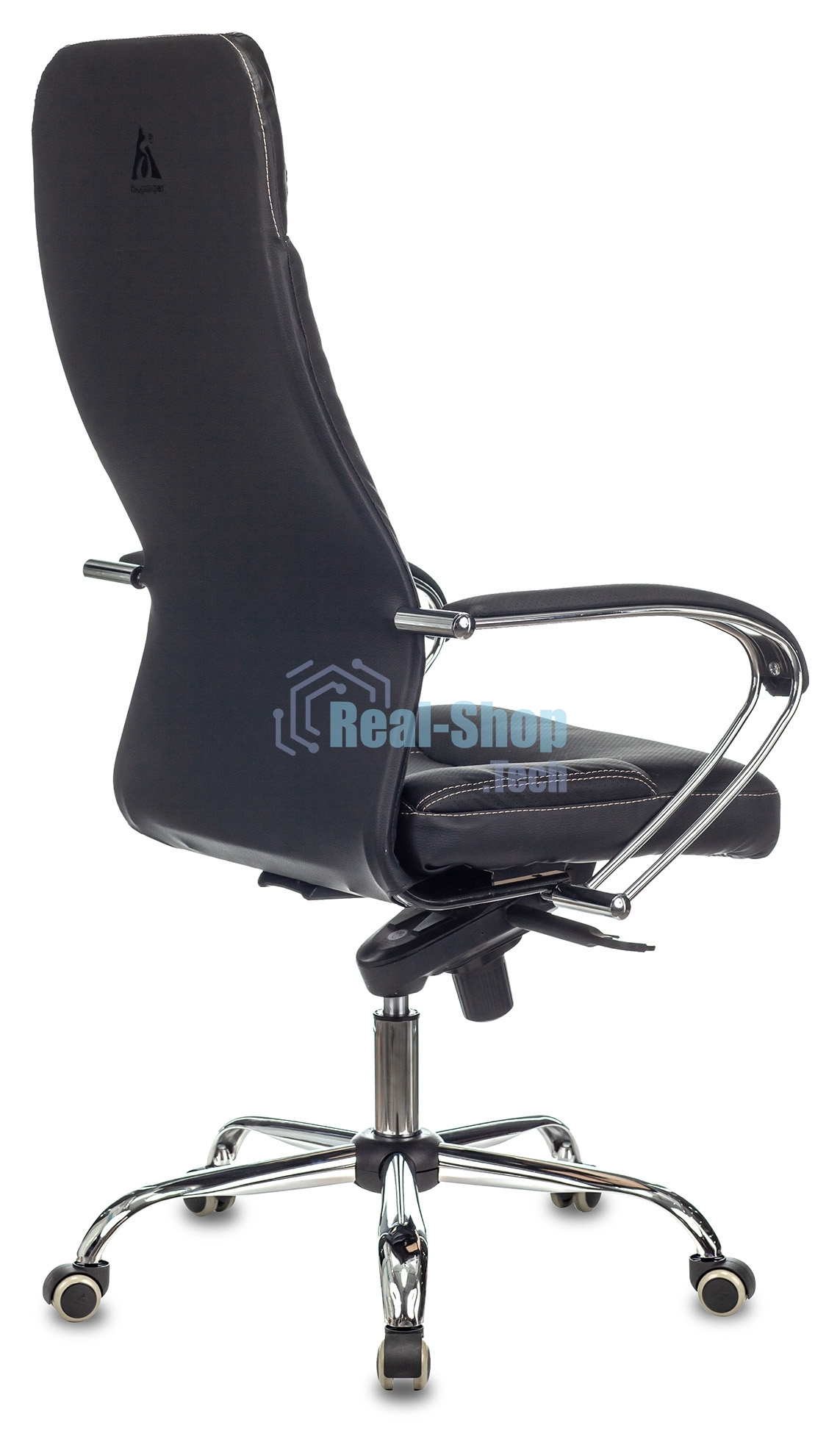 Кресло руководителя Бюрократ CH-609SL/ECO черный, искусственная кожа, крестовина металл хром