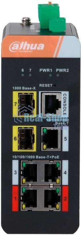 Коммутатор Dahua DH-IS4207-4GT-120 5G 2SFP 4PoE 120W неуправляемый