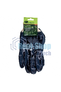 Перчатки трикотажные Сибртех с обливом из бутадиен-нитрильного каучука, манжет, L