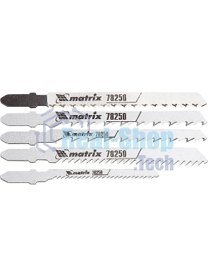 Набор полотен Matrix для электролобзика по дереву, 5шт.