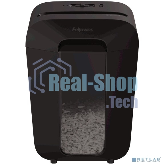 Шредер Fellowes PowerShred LX70 черный (секр.P-4)/перекрестный/11лист./18лтр./скрепки/скобы/пл.карты