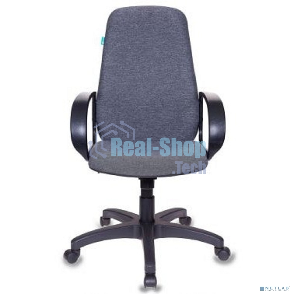 Кресло руководителя Бюрократ CH-808AXSN/Grey темно-серый 10-128 ткань, крестовина пластиковая