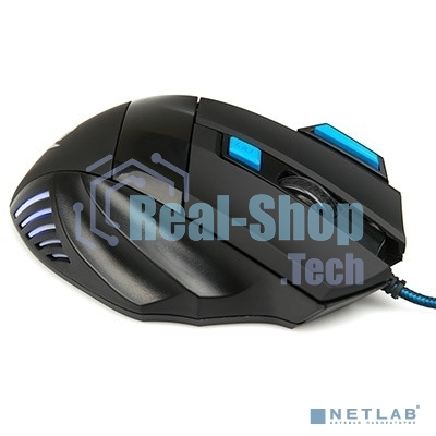 Мышь проводная Nakatomi MOG-21U черный, 2400 dpi, USB, кнопки - 7