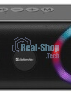 Акустическая система Defender LIGHT/BT/FM/USB/TF/AUX Q1 черный 10 Вт