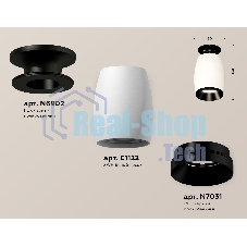 Светильник Ambrella Light XS1122041 SWH/PBK белый песок/черный полированный MR16 GU5.3 (N6902, C1122, N7031)