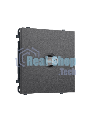 Комплект механизма TV розетки SAT SIGMA Антрацит серый 5-2400MHz 3.5dB QUANT PRO (SP6630, PR215)