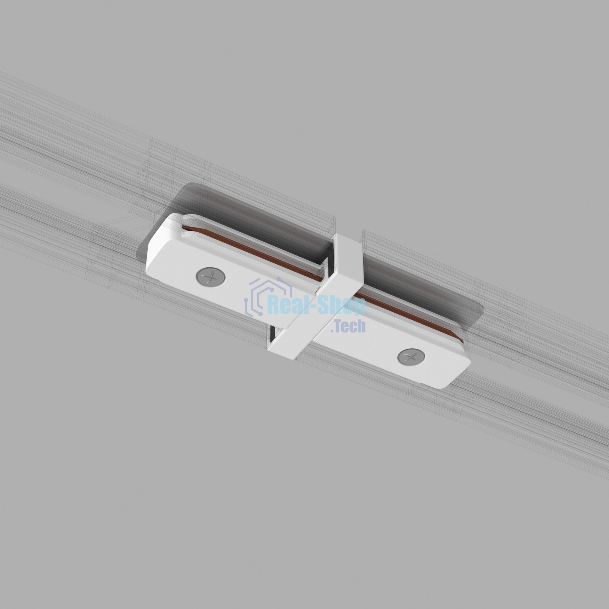 TRC-1-1-I-WH / Коннектор прямой для однофазного шинопровода (белый)