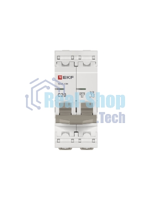 Выключатель автоматический 2п C 20А 4.5кА ВА 47-63N PROxima EKF M634220C
