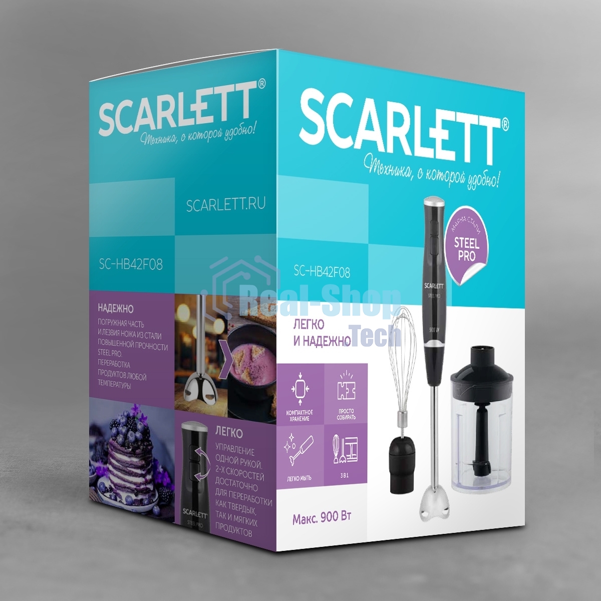 Блендер Scarlett SC-HB42F08 (черный)