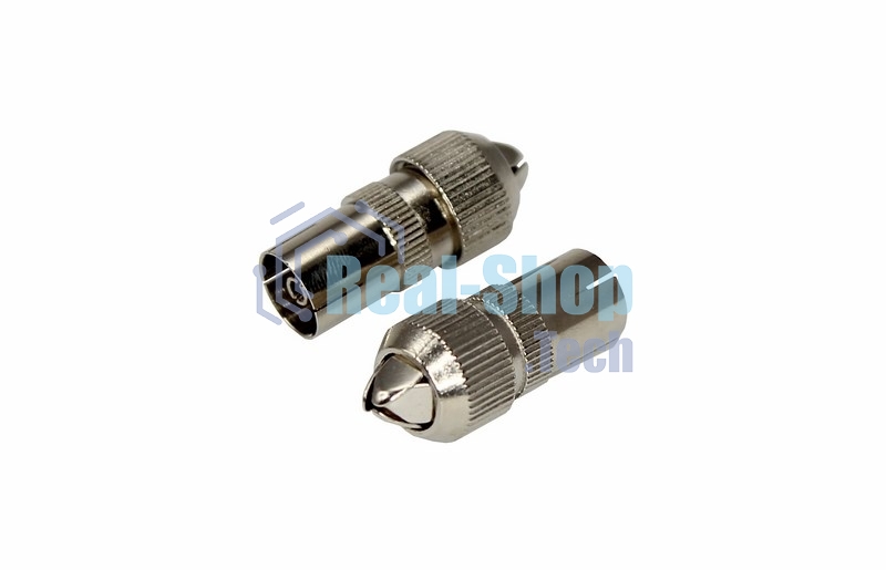 Разъем гнездо TV без пайки Металл 