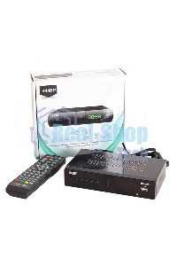 Ресивер эфирный цифровой DVB-T2/C HD HD-225 метал, дисплей DOLBY DIGITAL, Эфир