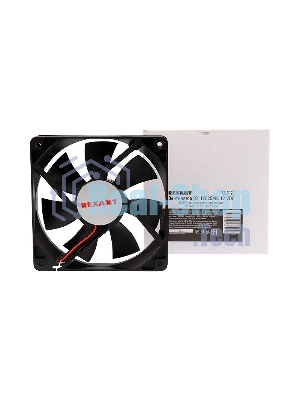 Вентилятор для корпуса Rexant RХ 12025MS 12 VDC черный, 120 мм, 2200 об/мин, 35 дБ, 2 pin