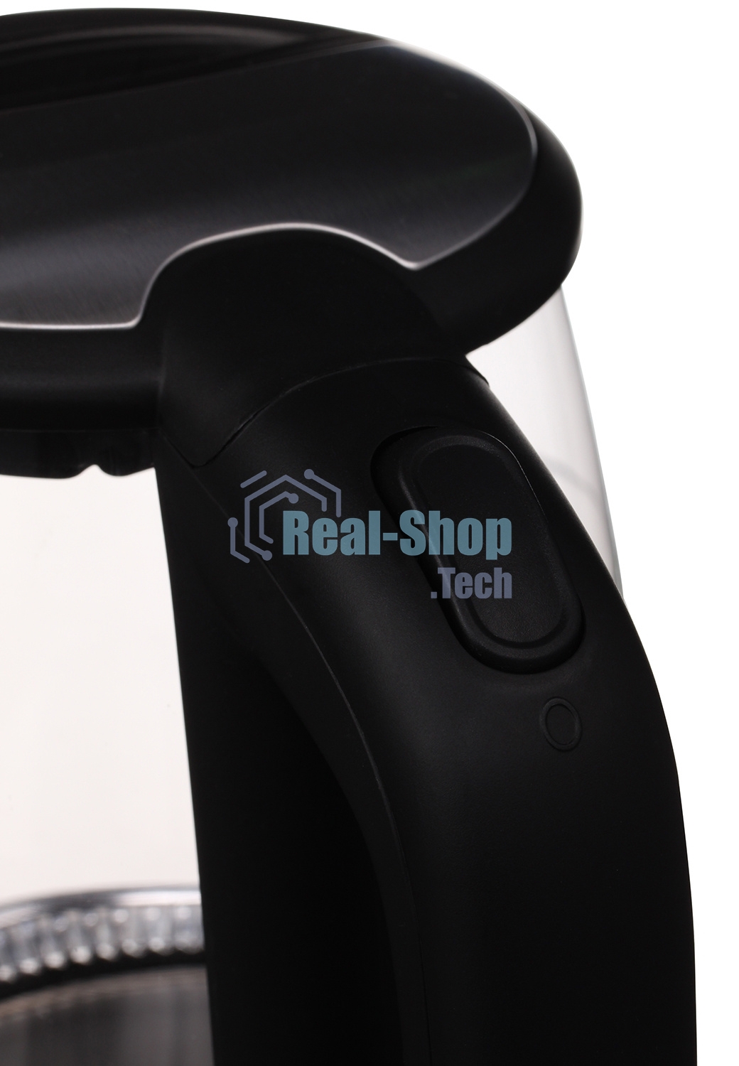 Чайник электрический Starwind SKG5210 1.7л. 2200Вт черный/серебристый (корпус: стекло)