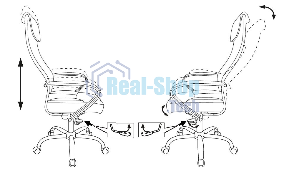 Кресло руководителя Бюрократ CH-609SL/ECO черный, искусственная кожа, крестовина металл хром