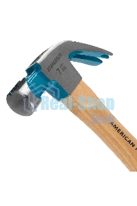 Молоток-гвоздодер Gross AMERICAN HICKORY 10414 200 г, угол 45 магнит обрезиненная рукоятка