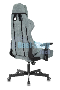 Кресло игровое Бюрократ VIKING KNIGHT LT28 FABRIC серо-голубой крестовина металл/пластик