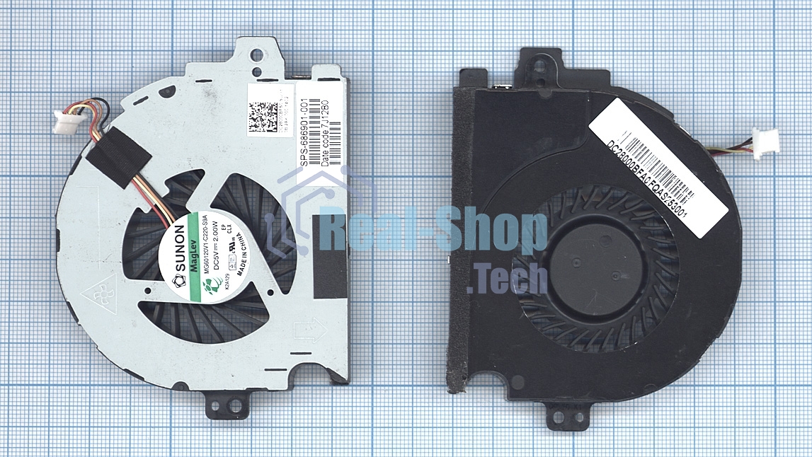 Вентилятор (кулер) для ноутбука HP Envy/Pavilion M6 M6T M6-1000 M6-1062