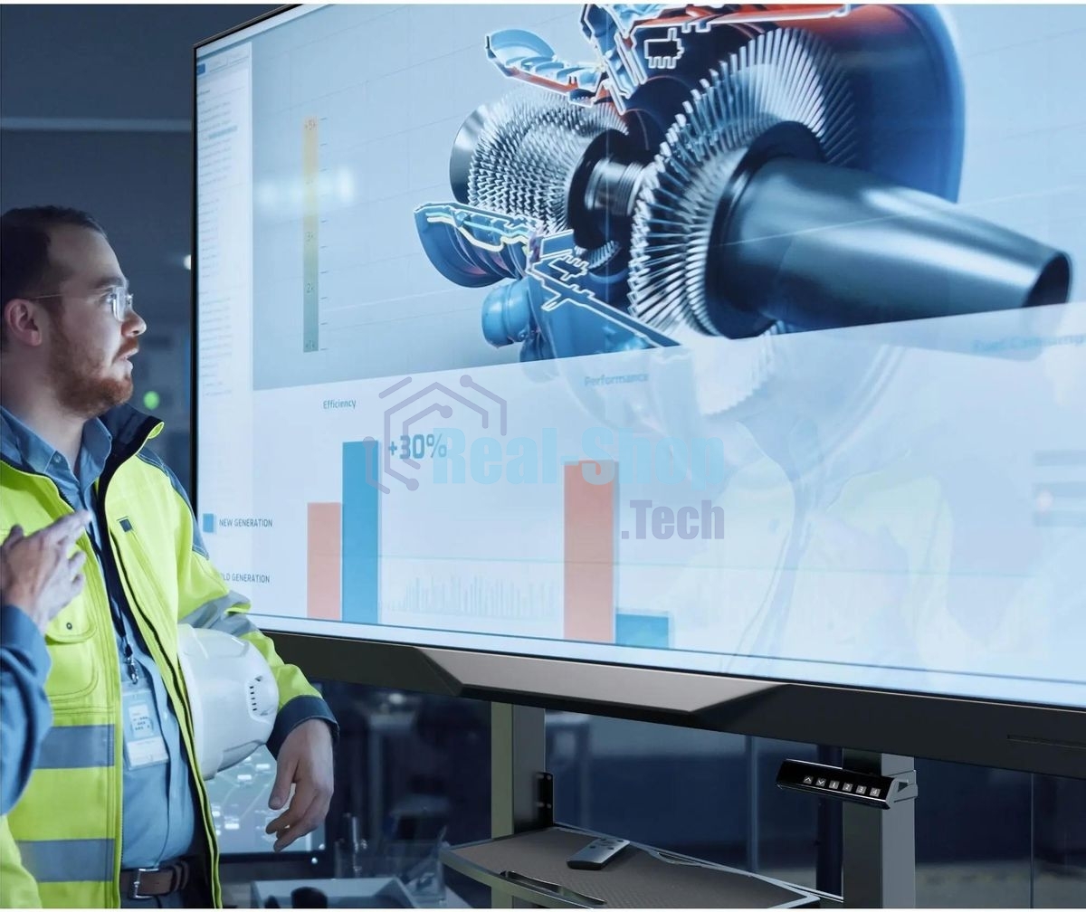 Мобильная стойка МОТОРИЗОВАННАЯ ONKRON на 1 ТВ/50-100