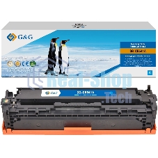 Картридж G&G аналог HP CB541A/125A/Canon 716 синий 1.4k с чипом