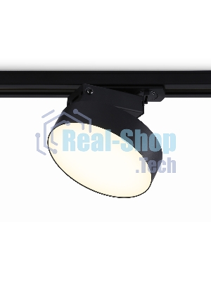 Трековый однофазный светодиодный светильник Ambrella light GL6839 BK черный LED 15W 3000K D115*80