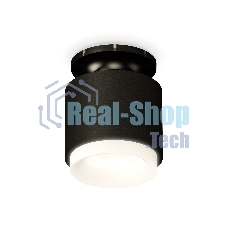 Светильник Ambrella Light XS7511064 SBK/PBK/FR черный песок/черный полированный/белый матовый MR16 GU5.3 (N7926, C7511, N7165)