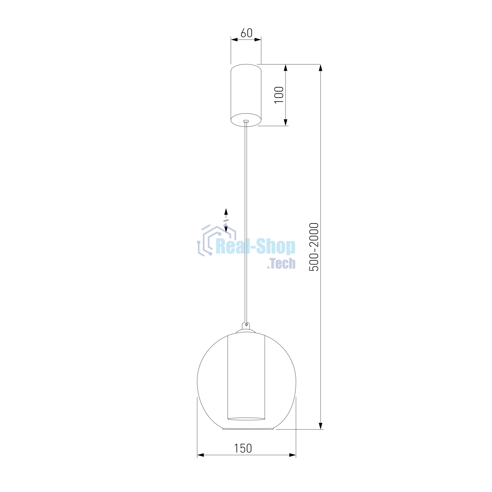 50258/1 LED / подвесной светильник/ шоколад