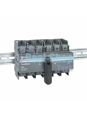 Рубильник 40A 3P реверсивный c рукояткой для прямой установки TwinBlock EKF tb-s-40-3p-rev EKF