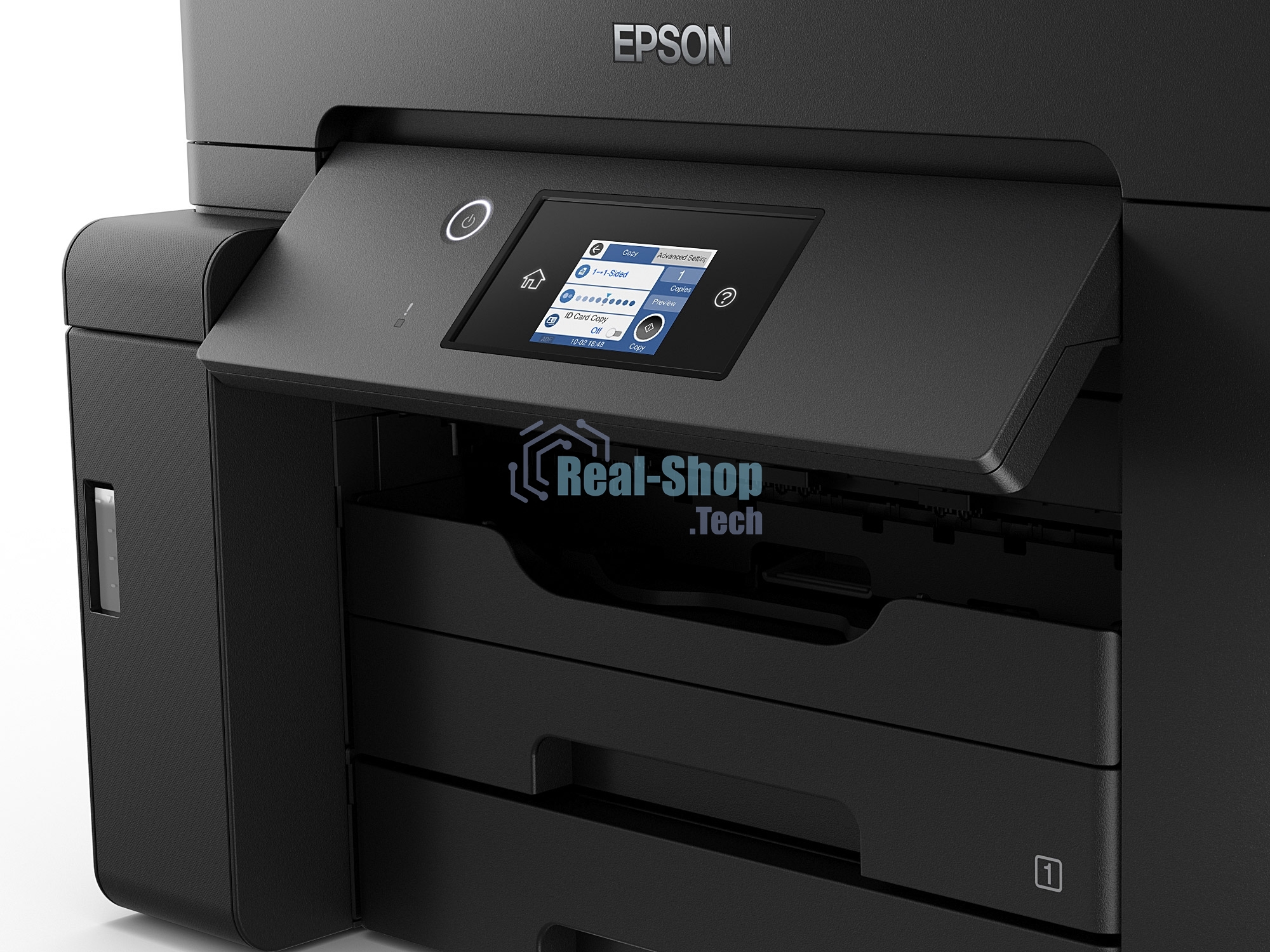МФУ струйное Epson M15140 (C11CJ41404), A3+, ч/б, печ. до 25 стр/мин., скан. до 26 стр/мин., 2400 x 4800 dpi (печать) 1200x2400dpi (скан.), USB, RJ-45, Wi-Fi