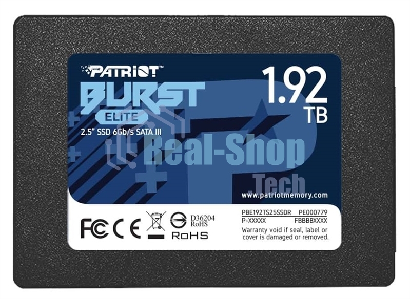 Накопитель SSD Patriot Burst Elite, 1.92Tb, SATA, 2.5