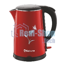 Чайник электрический Sakura SA-2159BR (1.8) красн/черн д