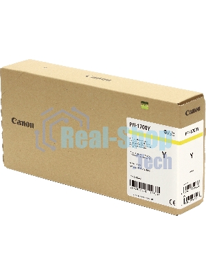 Картридж струйный Canon PFI-1700 Y (0778C001) желтый, 700 мл., для imagePROGRAF Pro-2000, Pro-4000, Pro-4000S, Pro-6000S