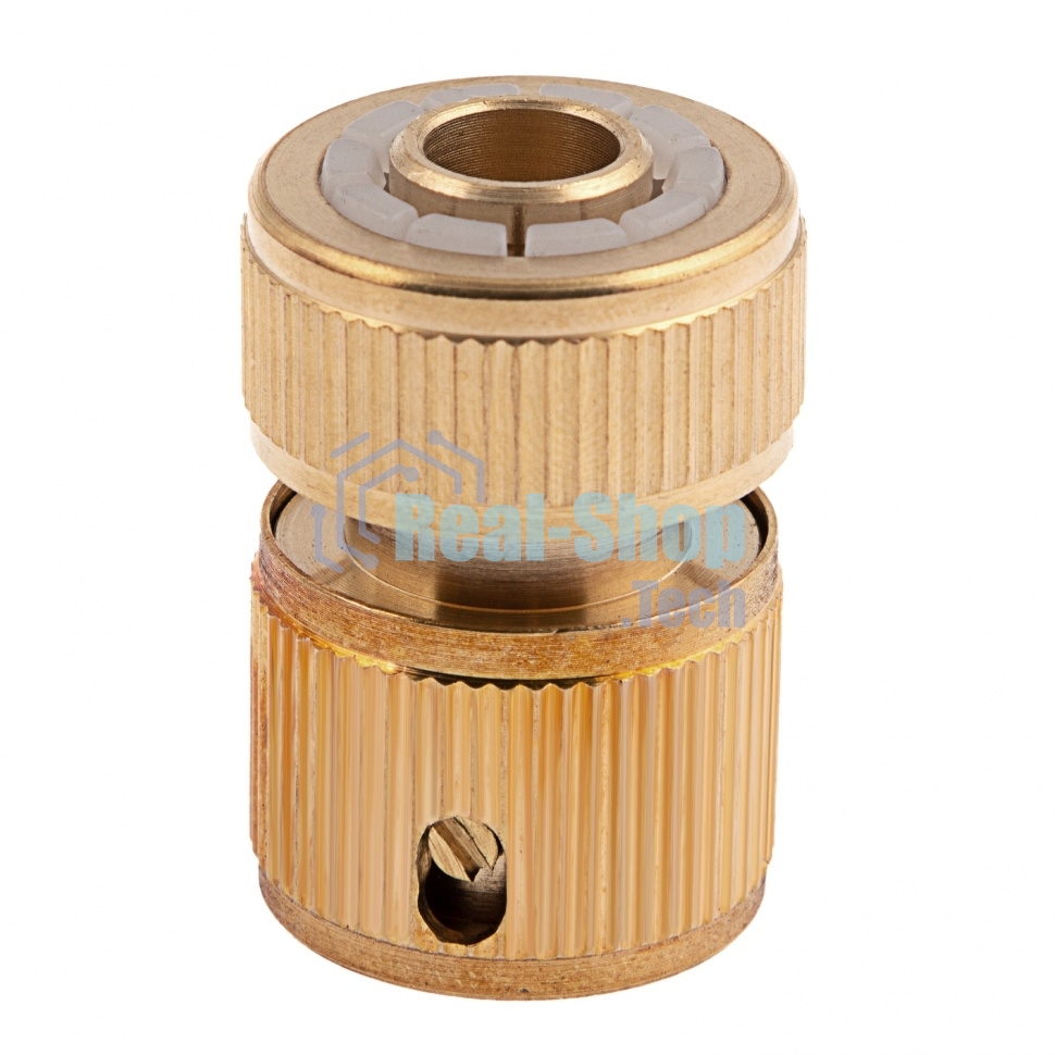 Соединитель латунный быстросъемный для шланга Palisad 1/2