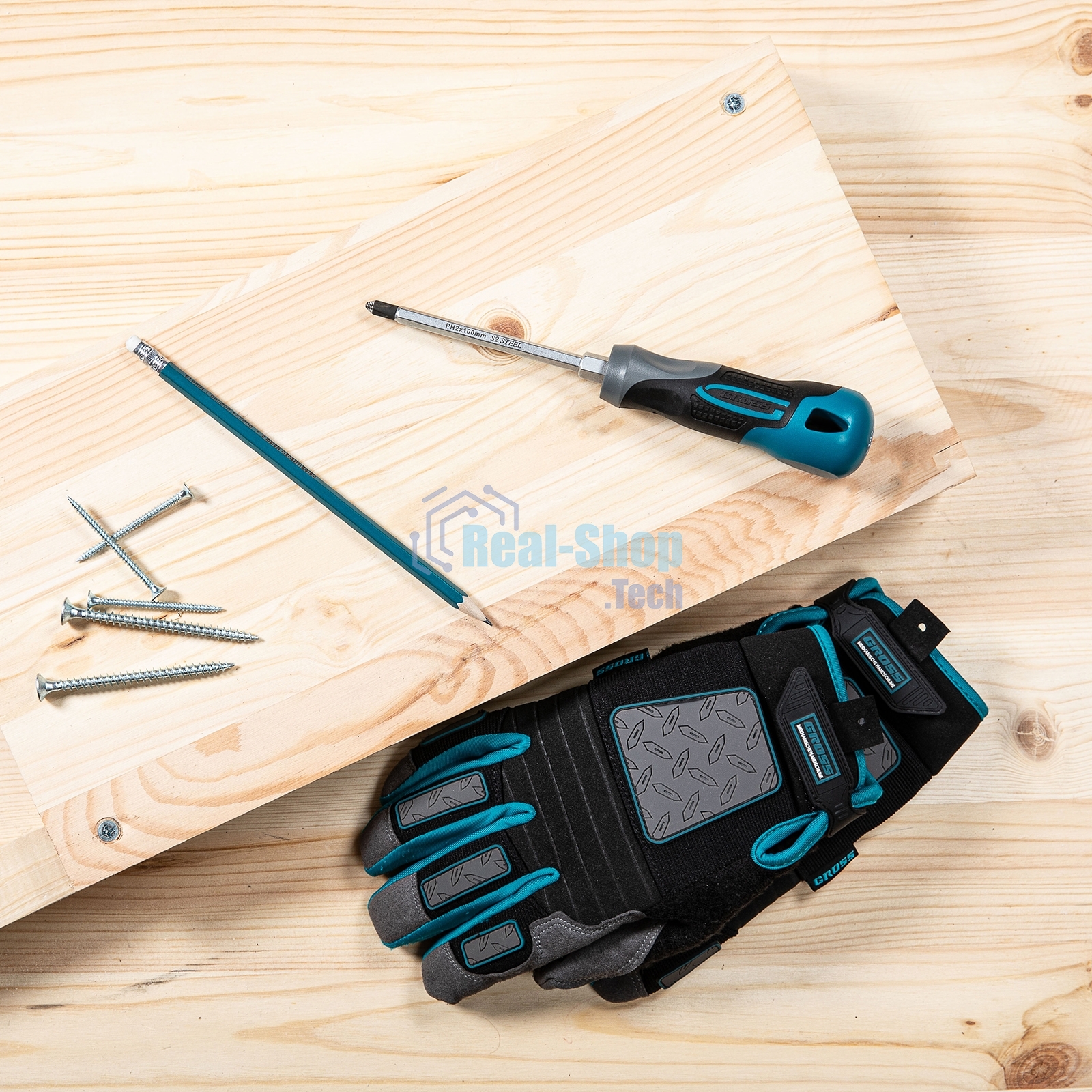 Отвертка Gross PH2 x 100 мм, S2, трехкомпонентная ручка