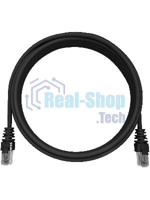 Патч-корд NTSS NTSS-PC-UTP-RJ45-5e-10.0-LSZH-BL NTSS-PC-UTP-RJ45-5E-10.0-LSZH UTP RJ-45 вил.-вилка RJ-45 cat.5e 10м черный LSZH (уп.:1шт) 26AWG