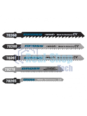 Набор полотен для электролобзика универсальный Gross 5шт.