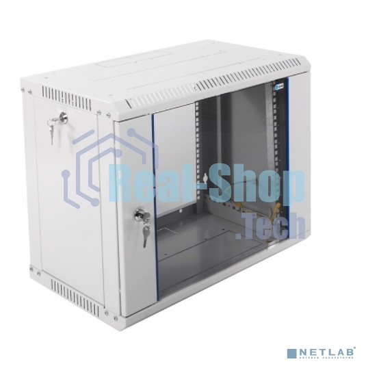 Шкаф телеком. настенный разборный 9U (600х350) дверь стекло (ШРН-Э-9.350) (1 коробка)