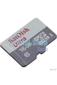 Флеш карта Sandisk Ultra microSDHC 16Gb 80Mb/s Class 10