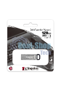 Флешка USB Kingston 128 Gb DataTraveler KYSON DTKN/128 Gb, (USB 3.2, 200 МБ/с при чтении, 60 МБ/с при записи)