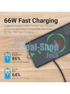 Кабель Vention USB 2.0 CM/AM 5A - 2м. U-образный