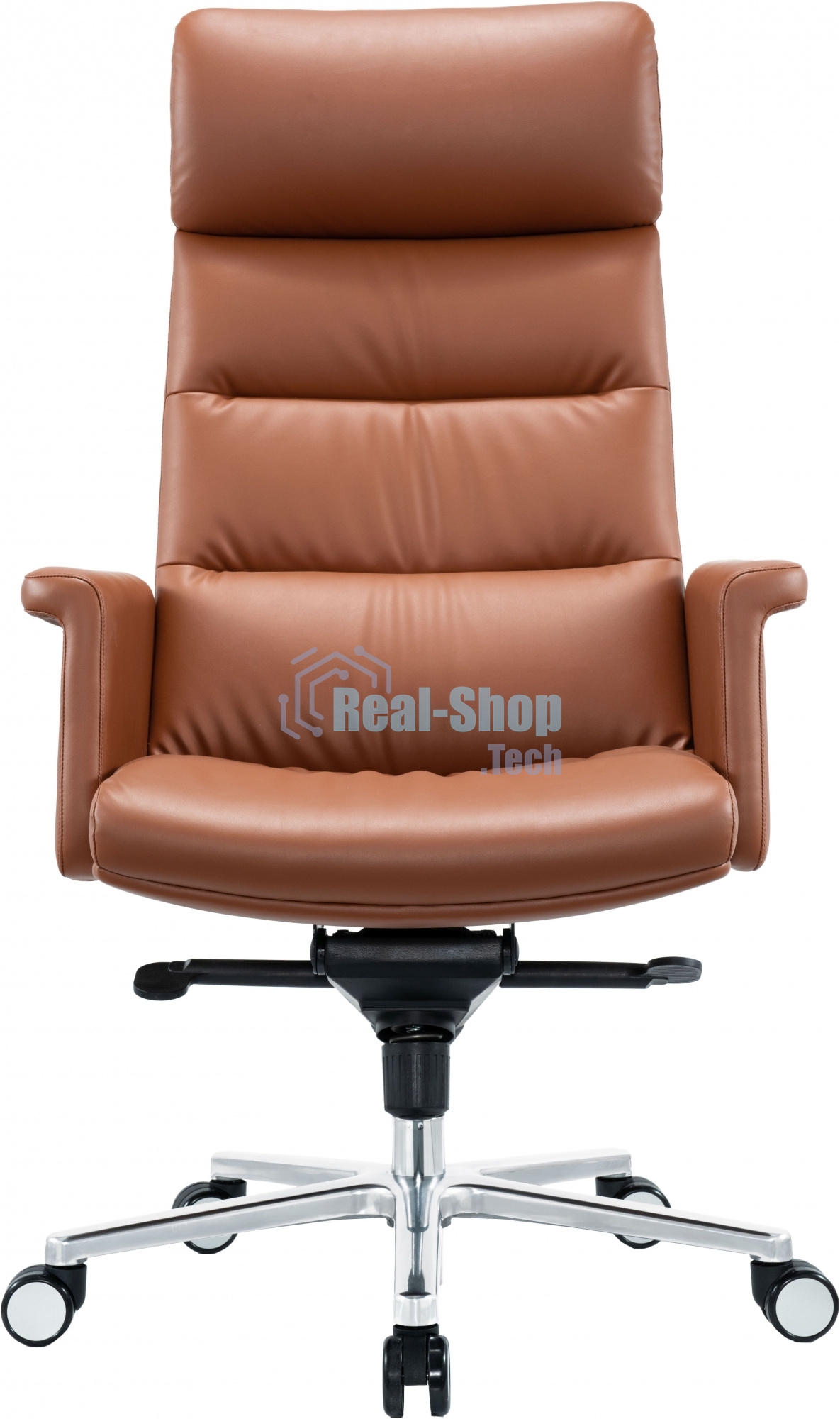 Кресло руководителя Cactus CS-LBR-CARACAS кожа крестов. алюминий